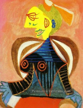 portrait Tableau Peinture - Portrait de Lee Miller à l’Arlesienne 1937 cubiste